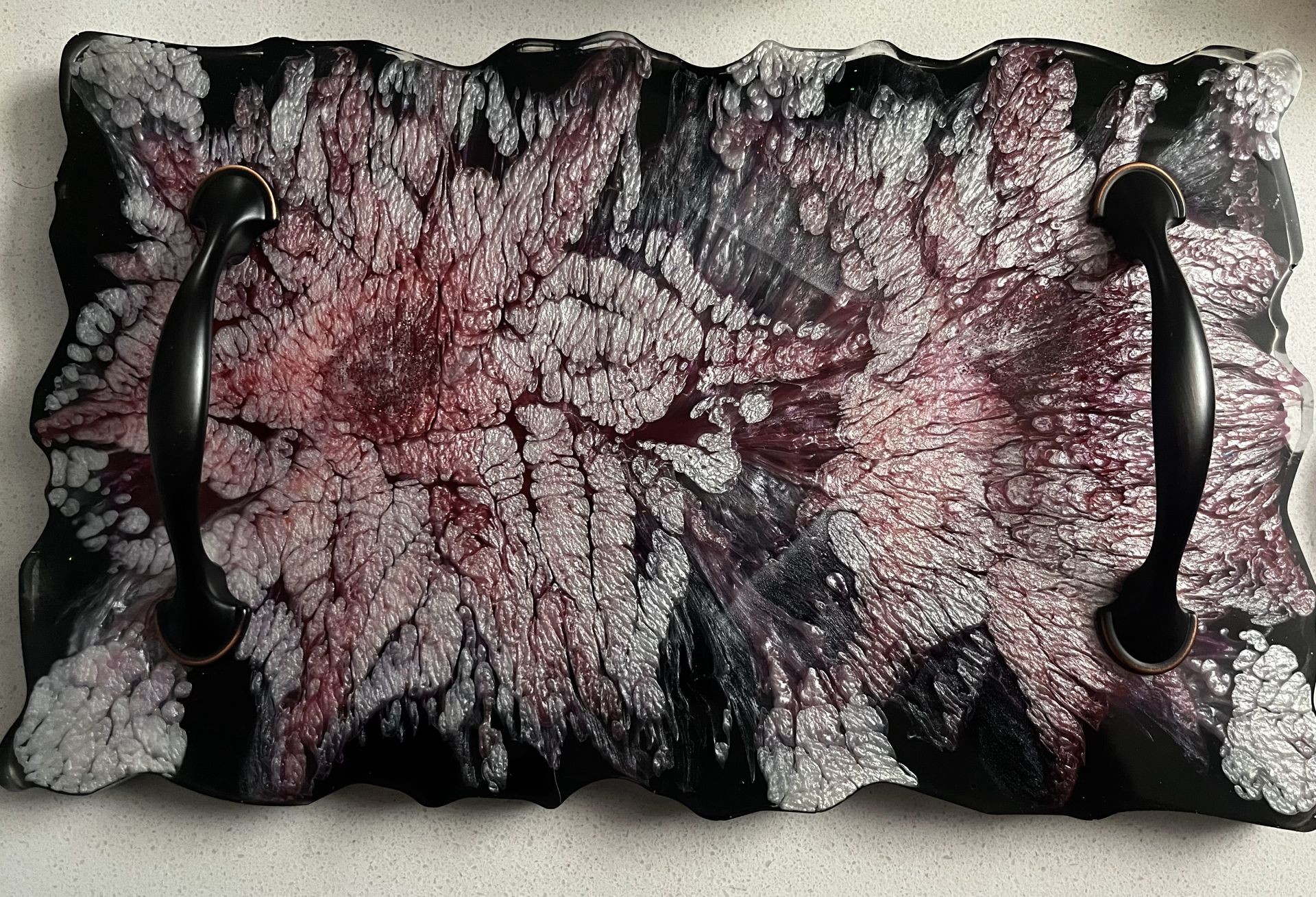 Resin- Space Black Serving Trey